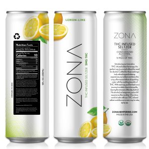 Lemon Lime THC Infused Selzter