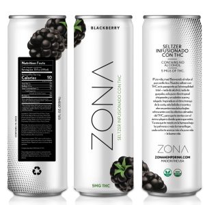 Blackberry THC Infused Selzter