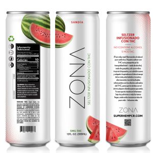 Watermelon THC Infused Selzter